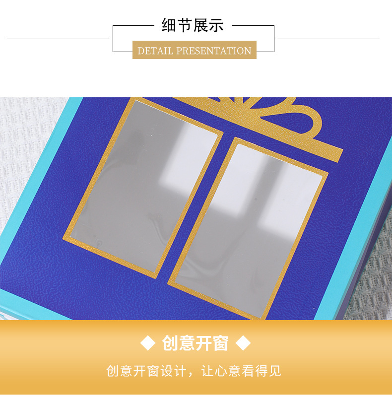 Cross-border transparent window display bow gift bags, handbags, flower packaging bags, souvenirs, window-opening gifts, window-opening style souvenir packaging pic 6