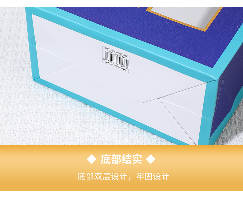 Cross-border transparent window display bow gift bags, handbags, flower packaging bags, souvenirs, window-opening gifts, window-opening style souvenir packaging pic 8