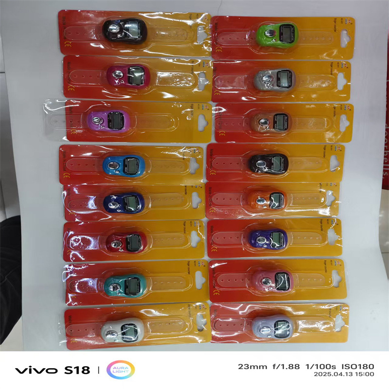 Finger counter, LED with sound and time, compass counter, hand press digital display counter, direct sales from the manufacturer for shopping malls, supermarkets and street stalls pic 1