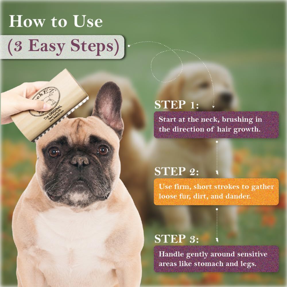 SleekEZ silicone pet hair removal comb, hand sanitizer cover, pet comb, pet brush, pet supplies pic 10