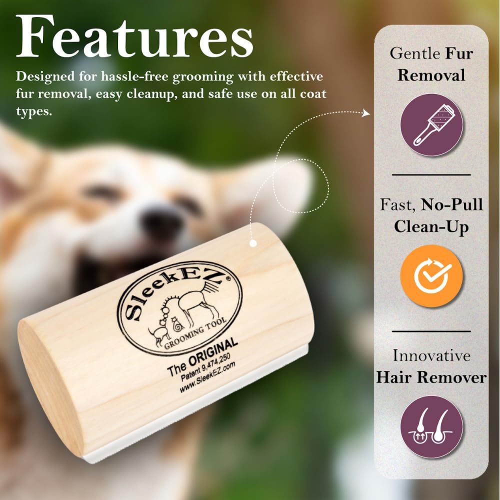 SleekEZ silicone pet hair removal comb, hand sanitizer cover, pet comb, pet brush, pet supplies pic 11
