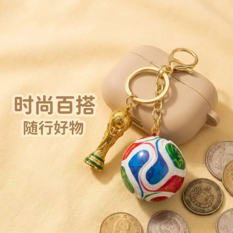 跨境美加墨世界杯奖杯钥匙扣球迷酒馆世界杯小礼品新款爆款详情8