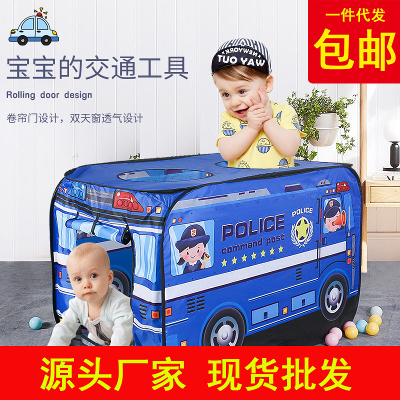 Трансграничная amazon heat продает детские палатки внутри и снаружи дома для игр, которые легко складываются в игрушки для машин pic 2