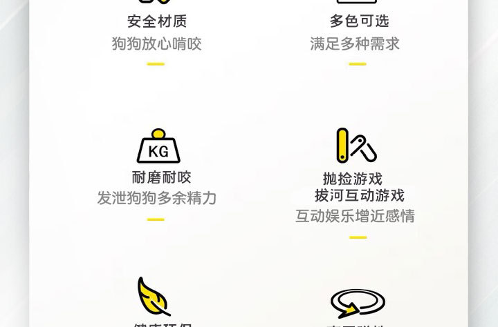 ETPU爆米花咬不坏泰坦拉环防拆家宠物狗玩具小中大型犬互动训练圈详情6
