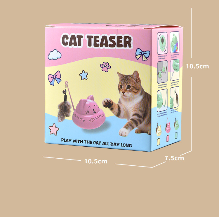 跨境智能逗猫玩具猫咪玩具猫玩具自嗨解闷懒人逗猫棒羽毛猫猫玩具详情14