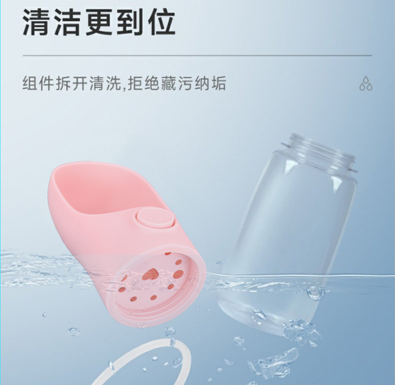 蓝色便携式漱口杯盖 木制杯盖 适配幼儿园桌用详情12