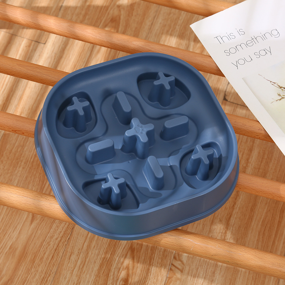 新款跨境专供塑料慢食碗大号猫狗通用狗碗狗食盆宠物碗批发详情7
