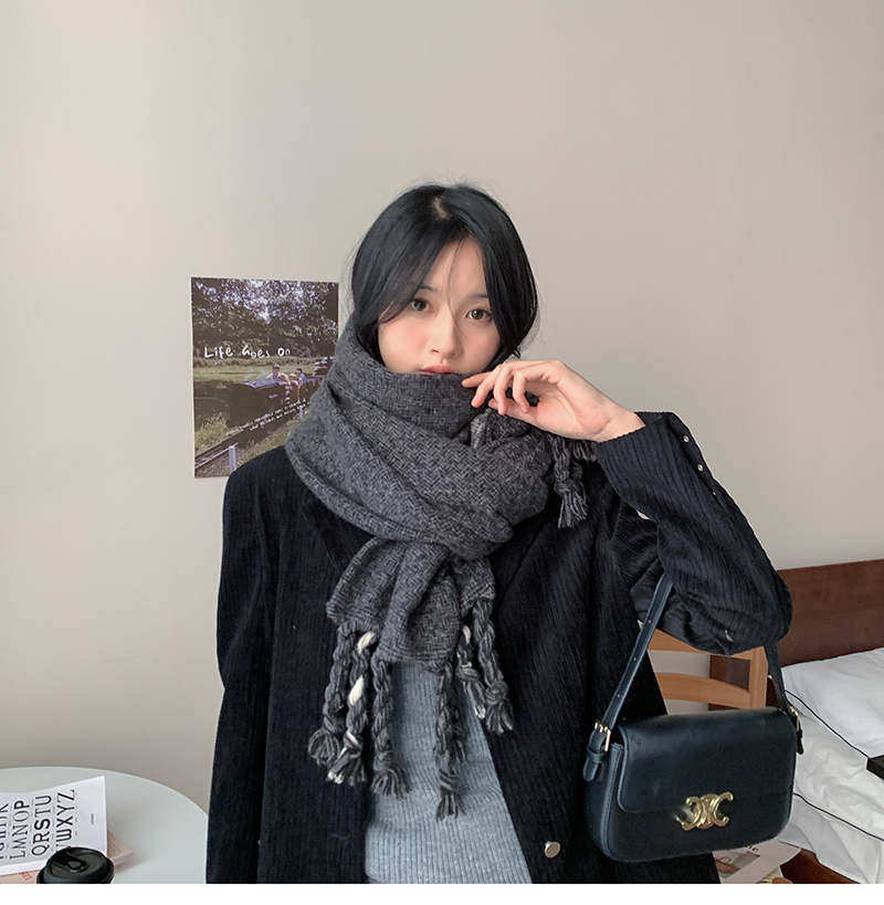 Wholesale of new cross-border scarves in stock, e-commerce live streaming, handcrafted knot series, frame weaving, handcrafted knot pic 6