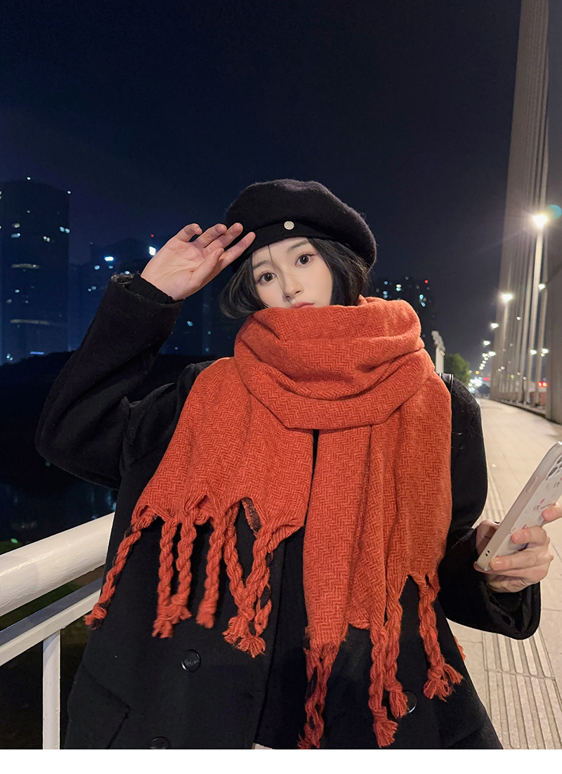 Wholesale of new cross-border scarves in stock, e-commerce live streaming, handcrafted knot series, frame weaving, handcrafted knot pic 1