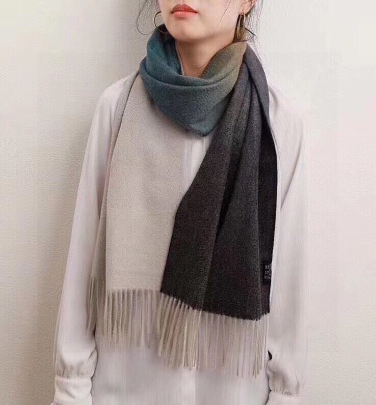 New in-stock cross-border scarves wholesale, e-commerce live streaming supply chain supply, three-color gradient color pic 6