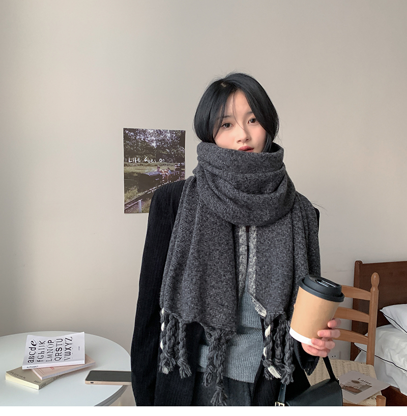 Wholesale of new cross-border scarves in stock, e-commerce live streaming, handcrafted knot series, frame weaving, handcrafted knot pic 7