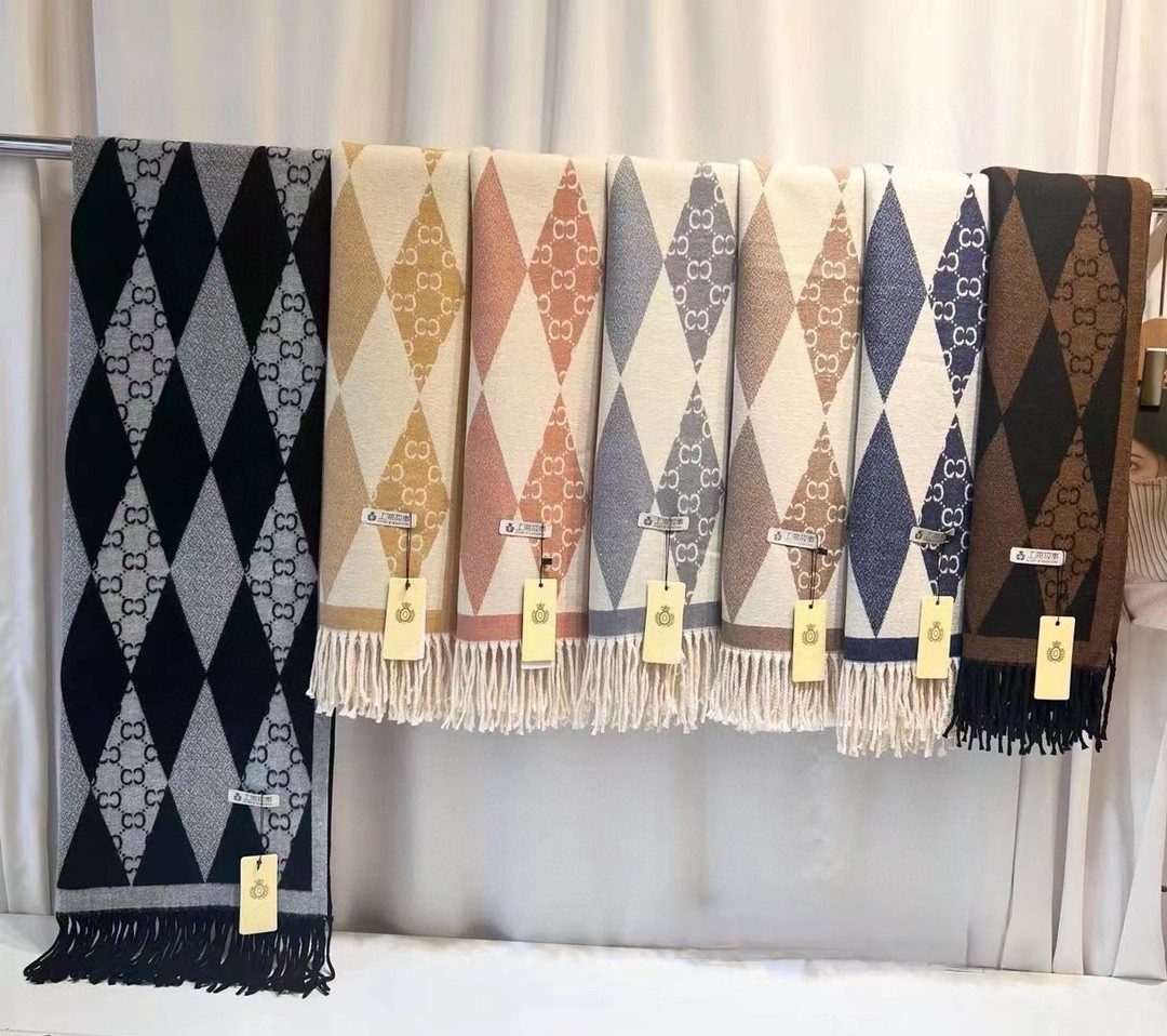 New in-stock cross-border scarves wholesale e-commerce live streaming supply chain core-spun yarn jacquard flying bird pic 1