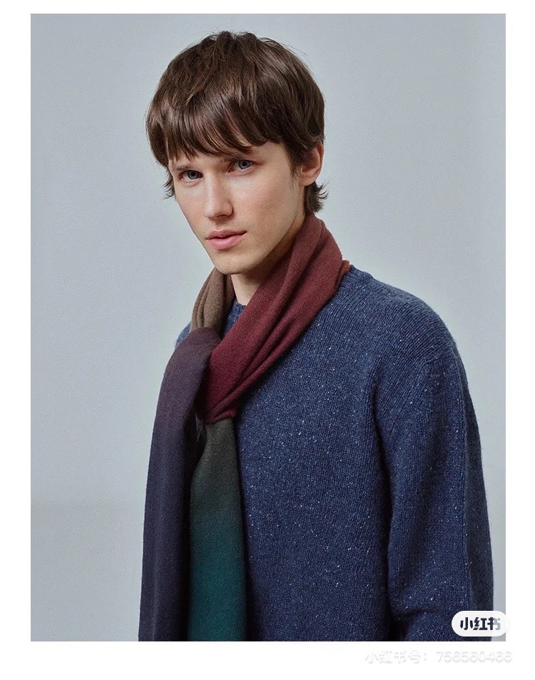 New in-stock cross-border scarves wholesale, e-commerce live streaming supply chain supply, three-color gradient color pic 2