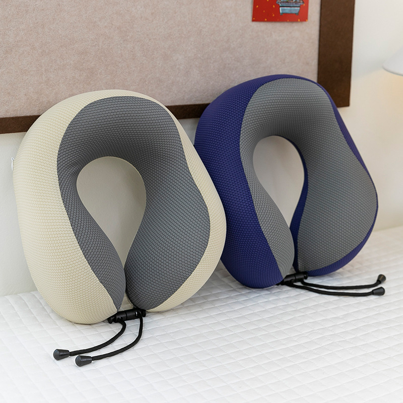 Memory foam U-shaped neck pillow, travel airplane and high-speed rail pillow pic 3