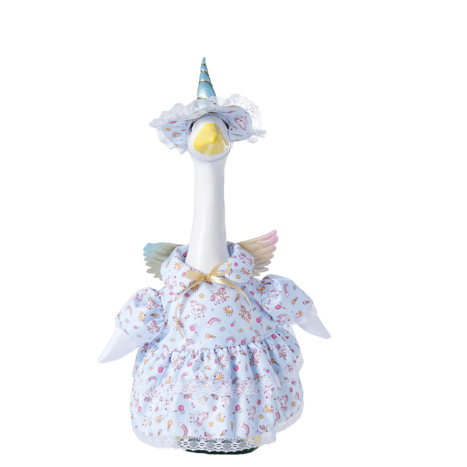 Wholesale of new cross-border 6-inch and 23-inch porch goose clothing, unicorn goose clothing sets and printed skirts pic 20