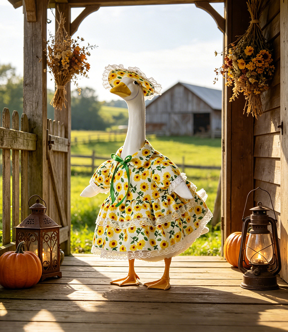Wholesale of 6-inch and 23-inch clothing and hats for cross-border new styles of porches, geese, and sunflowers in 2026 pic 4