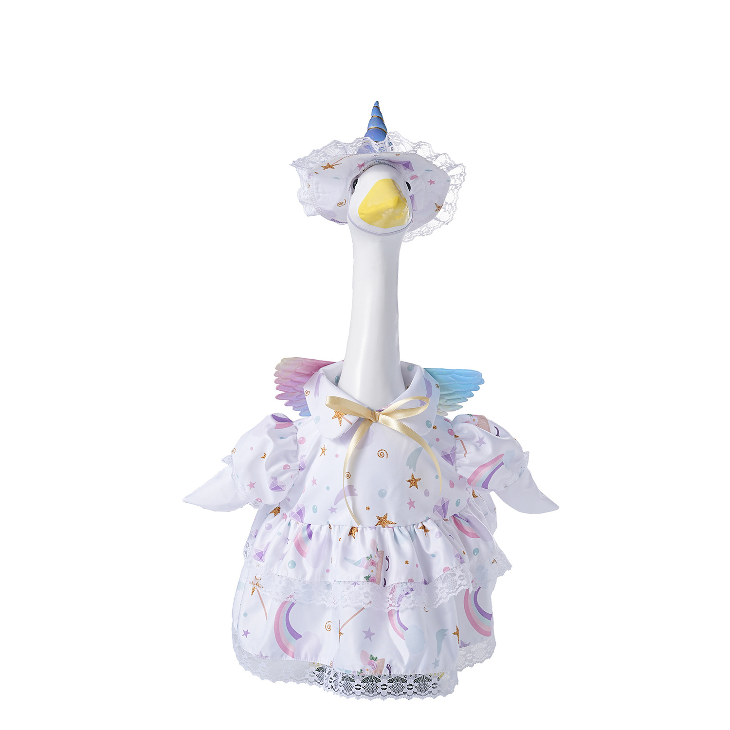 Wholesale of new cross-border 6-inch and 23-inch porch goose clothing, unicorn goose clothing sets and printed skirts pic 17