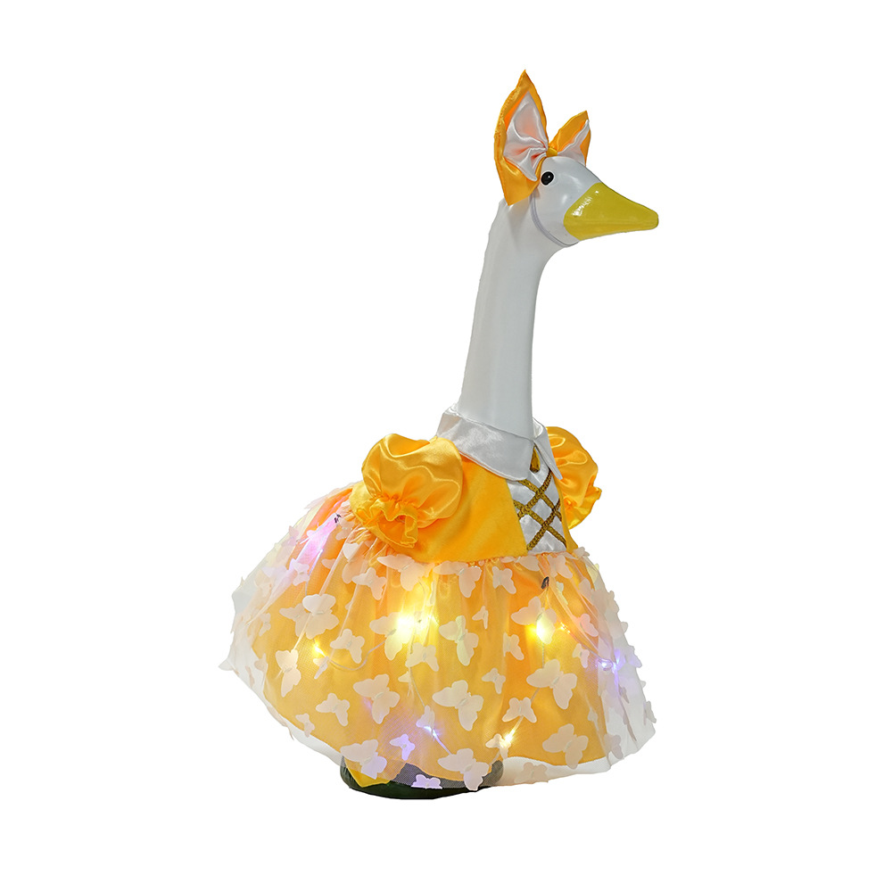 New 23-inch sunflower porch goose dress Princess chiffon dress suit outdoor garden statue goose dress wholesale pic 32