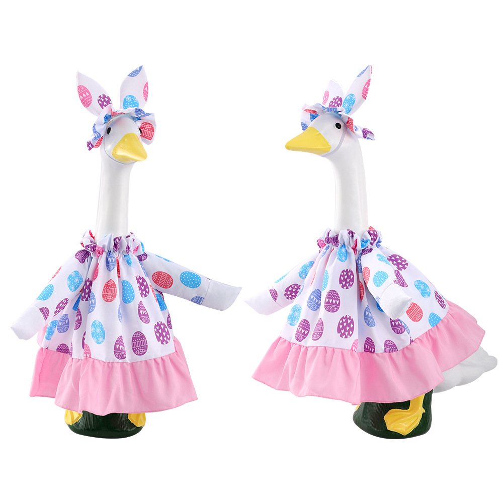 Summer new porch goose clothes, Easter egg rabbit flower big white goose clothes, festival decoration supplies manufacturer in stock pic 7