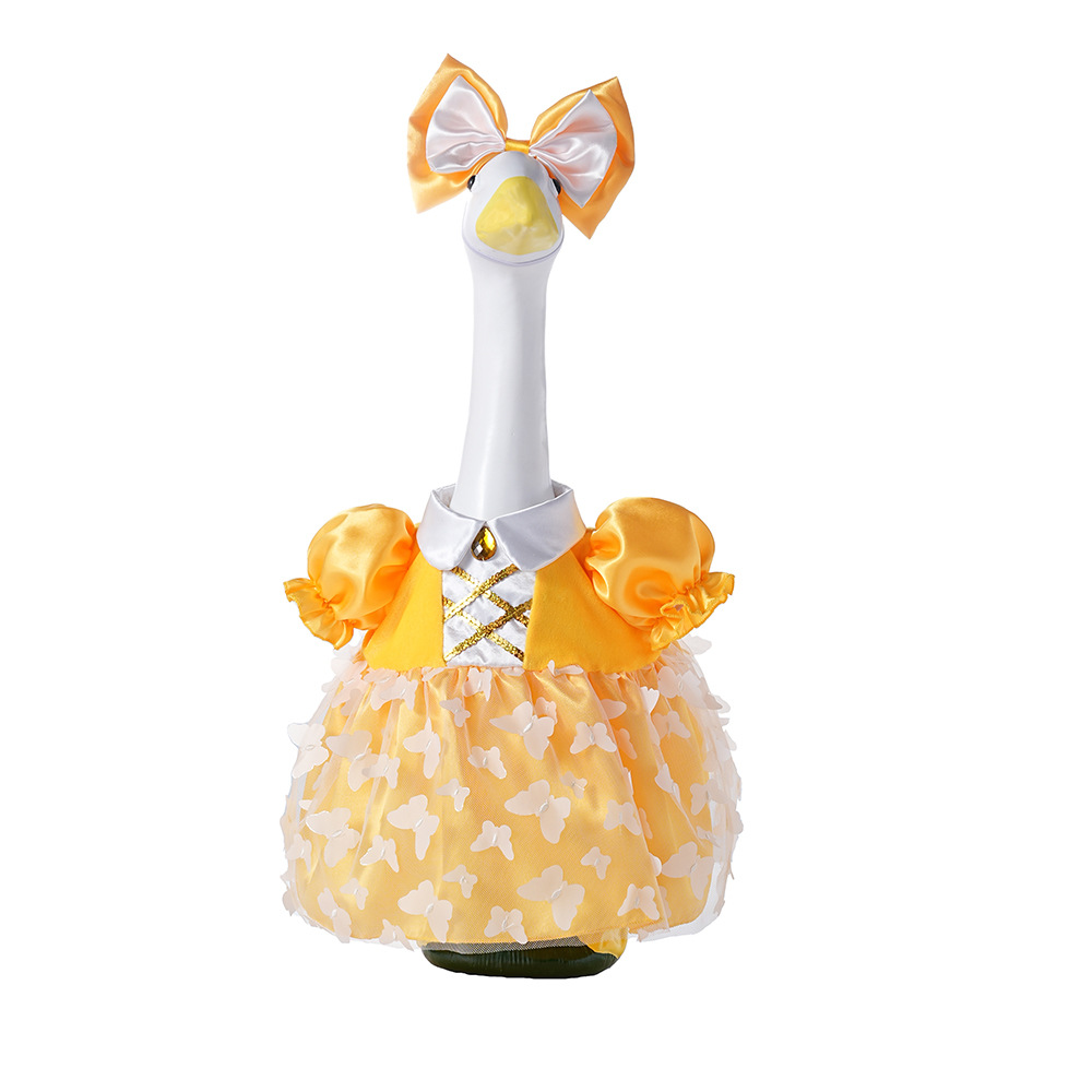 New 23-inch sunflower porch goose dress Princess chiffon dress suit outdoor garden statue goose dress wholesale pic 45