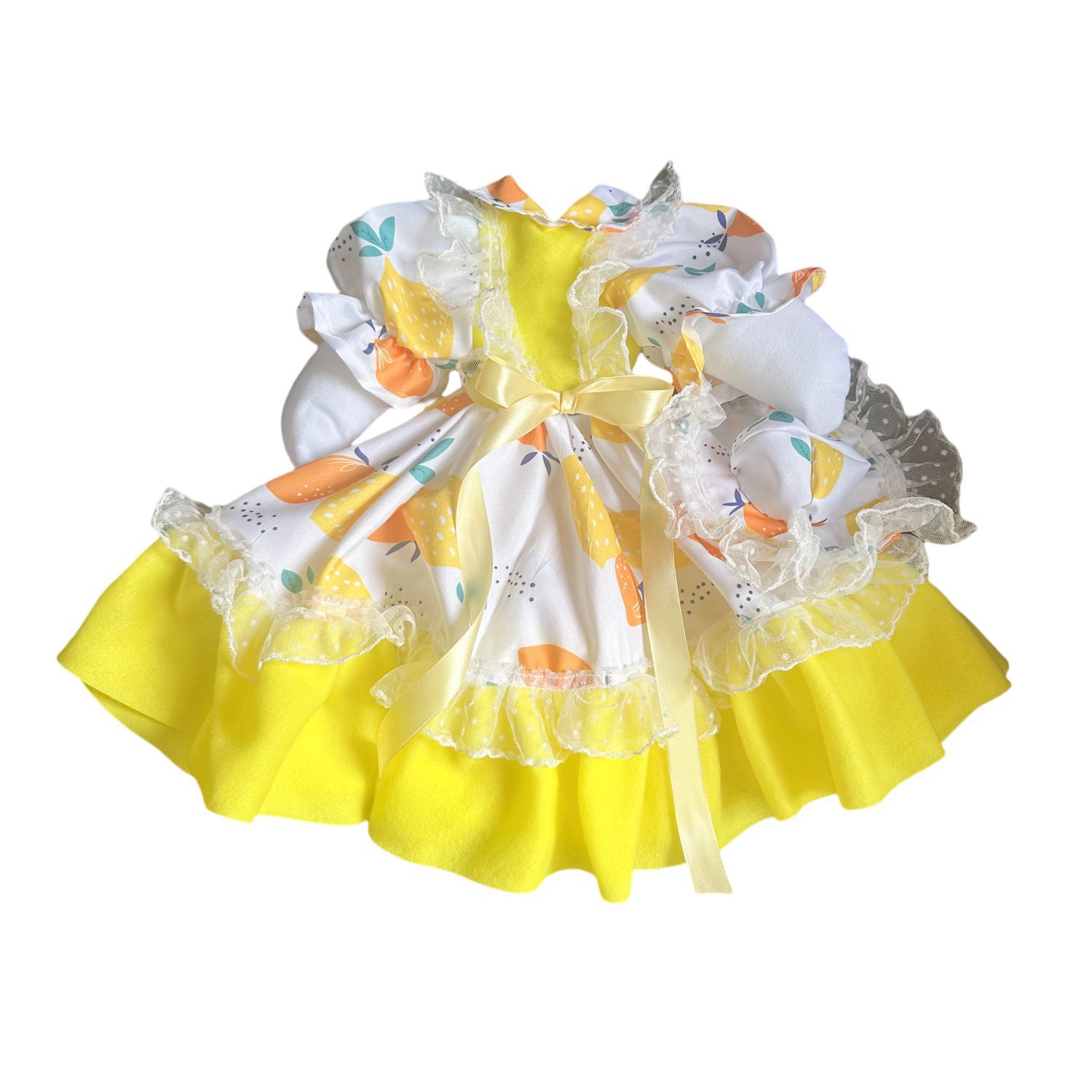 New 2026 Porch Goose Big White Goose Little Yellow Flower Dress Set New Big White Goose Lolita Clothing 140g pic 6
