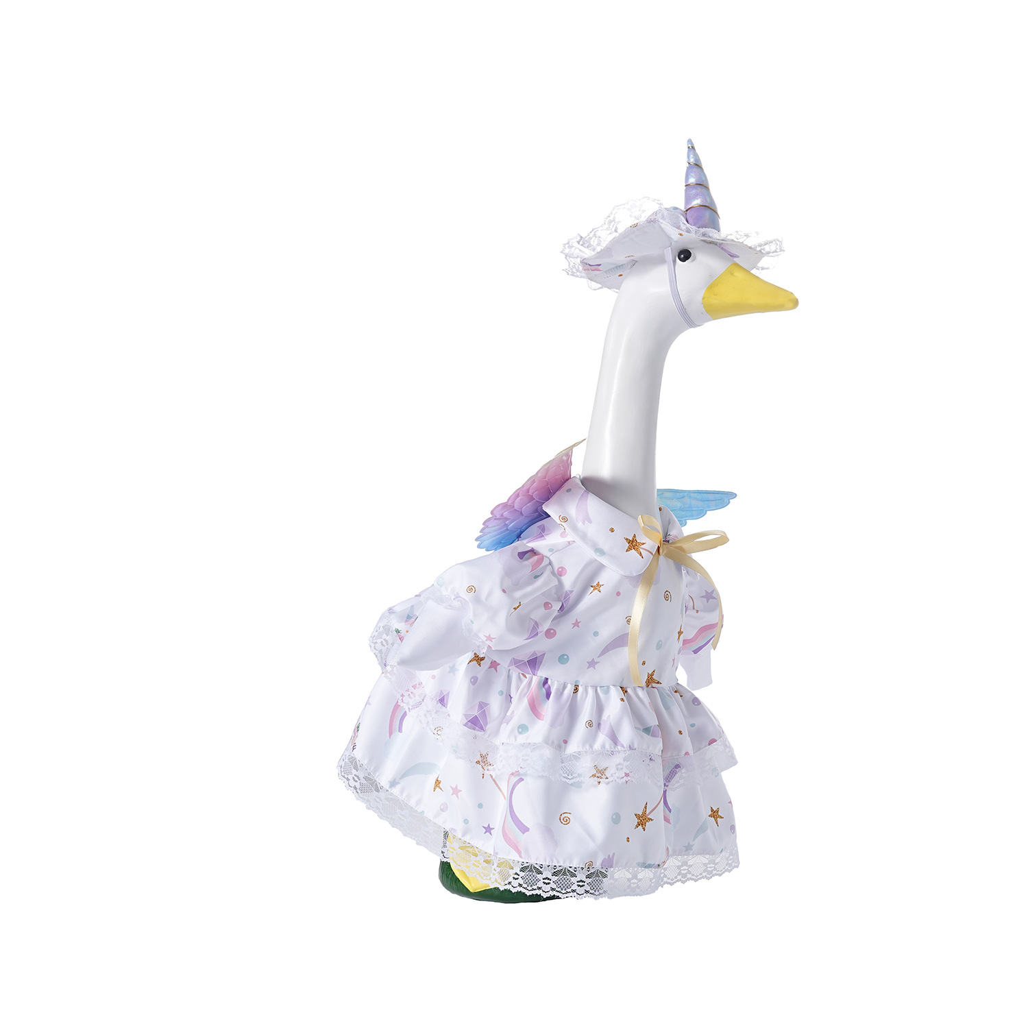 Wholesale of new cross-border 6-inch and 23-inch porch goose clothing, unicorn goose clothing sets and printed skirts pic 16