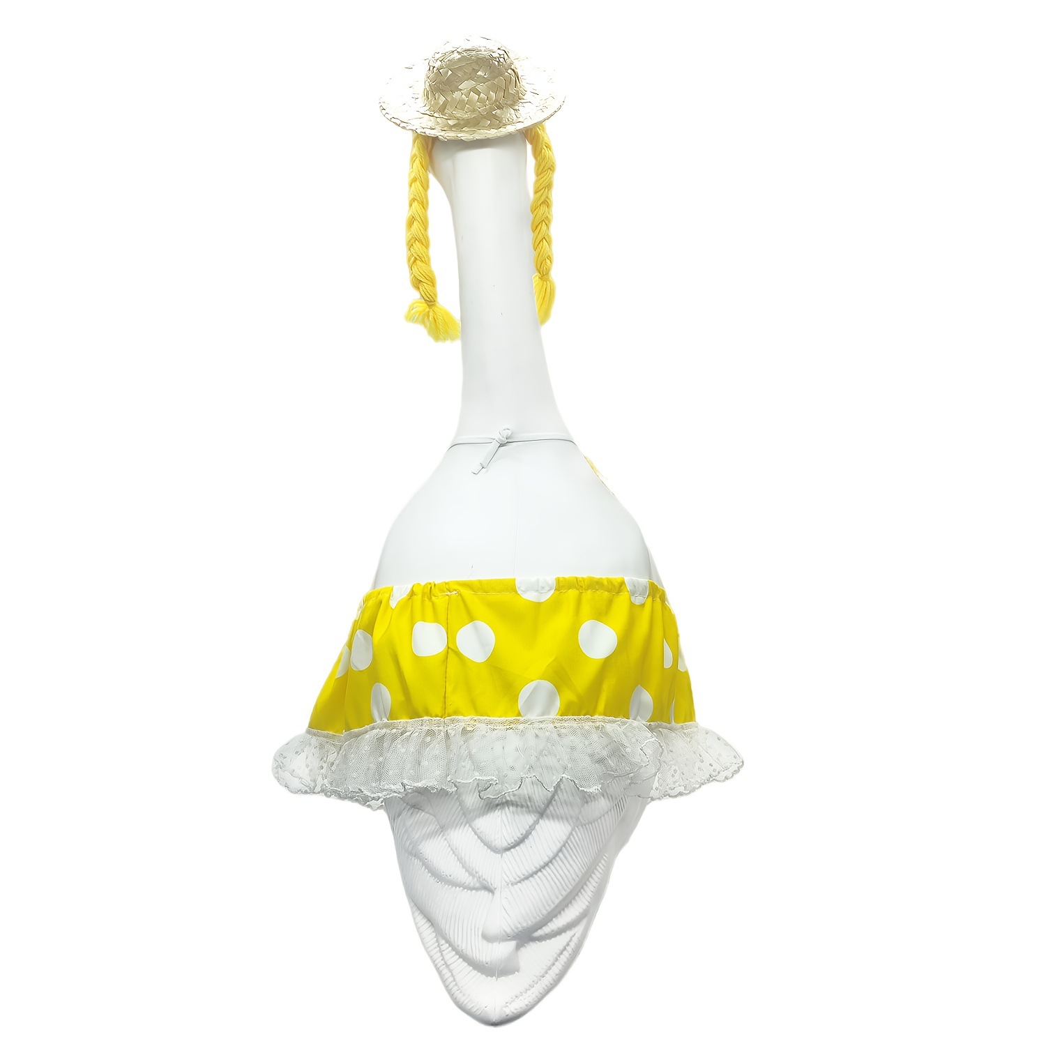 Cross-border Porch Goose clothing 2026 US Independence Day New Hawaiian yellow polka dot Bikini set pic 3