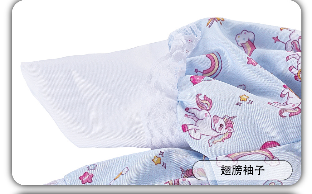Wholesale of new cross-border 6-inch and 23-inch porch goose clothing, unicorn goose clothing sets and printed skirts pic 8
