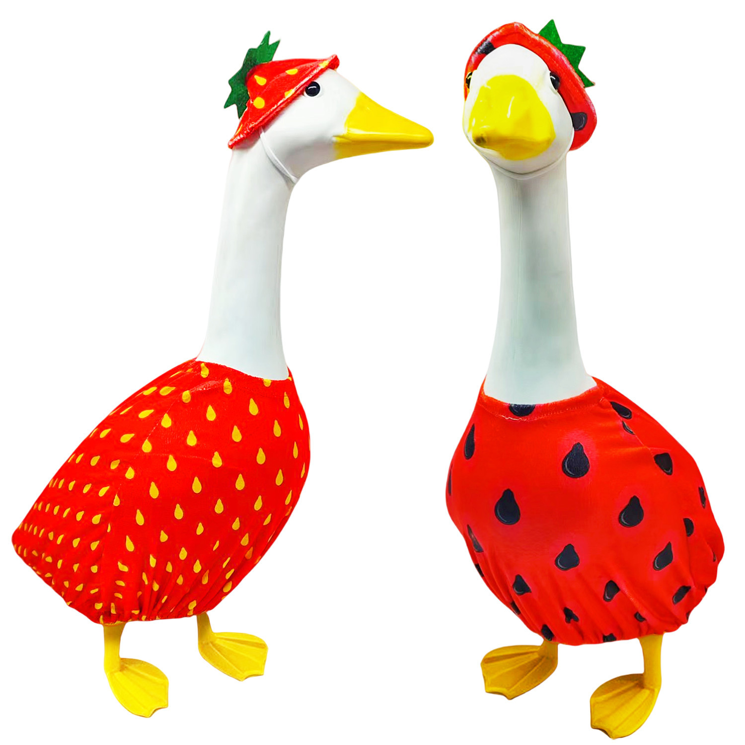 Cross-border porch lawn goose clothing 2026 Big White Goose Fruit Clothing Set pic 2