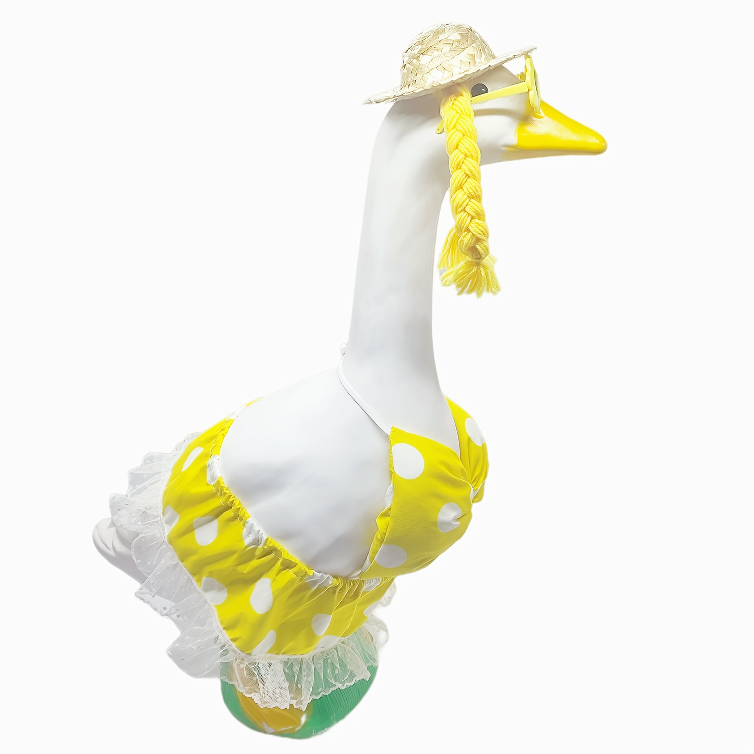 Cross-border Porch Goose clothing 2026 US Independence Day New Hawaiian yellow polka dot Bikini set pic 5