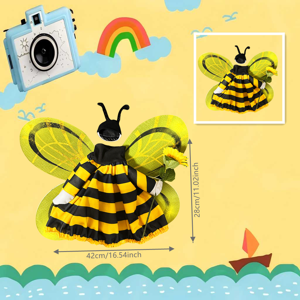 Cross-border Porch Goose Bee Clothing Set 2026 New Style Big White Goose Garden Bee Ladybug Clothing 120g pic 2