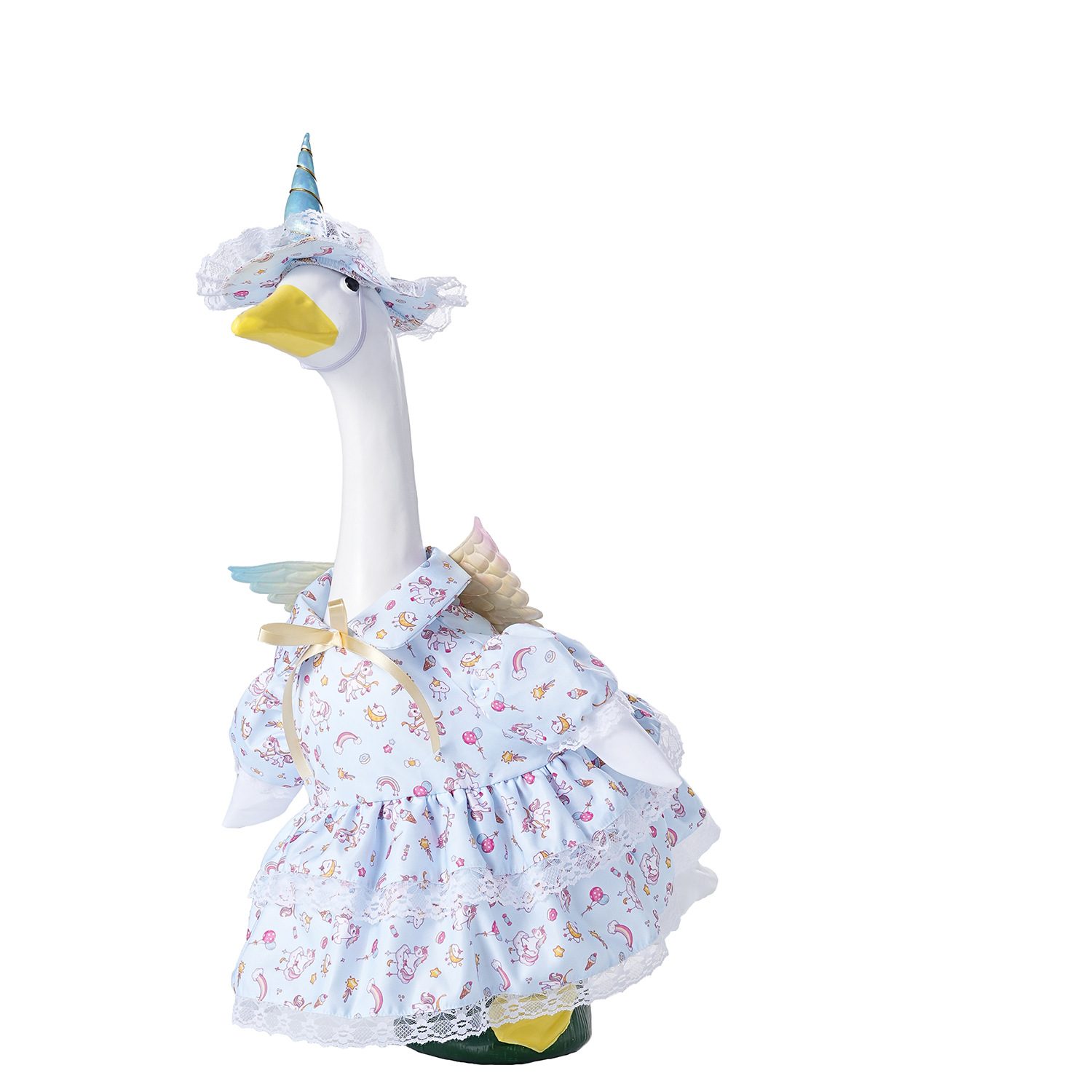 Wholesale of new cross-border 6-inch and 23-inch porch goose clothing, unicorn goose clothing sets and printed skirts pic 21