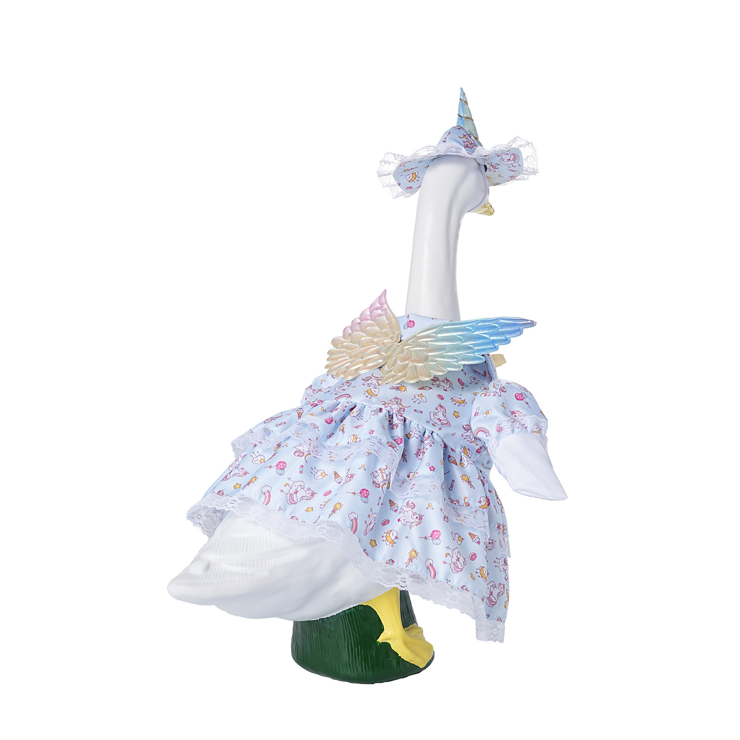 Wholesale of new cross-border 6-inch and 23-inch porch goose clothing, unicorn goose clothing sets and printed skirts pic 22