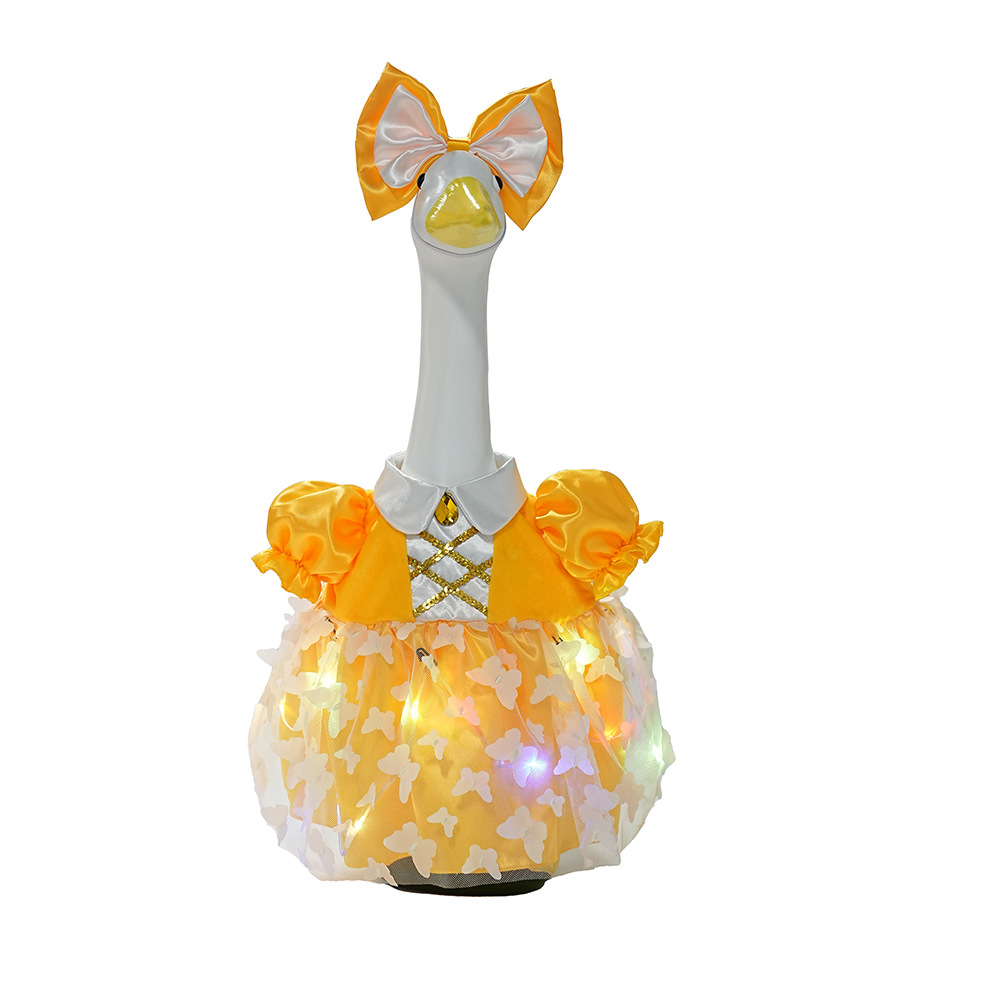 New 23-inch sunflower porch goose dress Princess chiffon dress suit outdoor garden statue goose dress wholesale pic 33