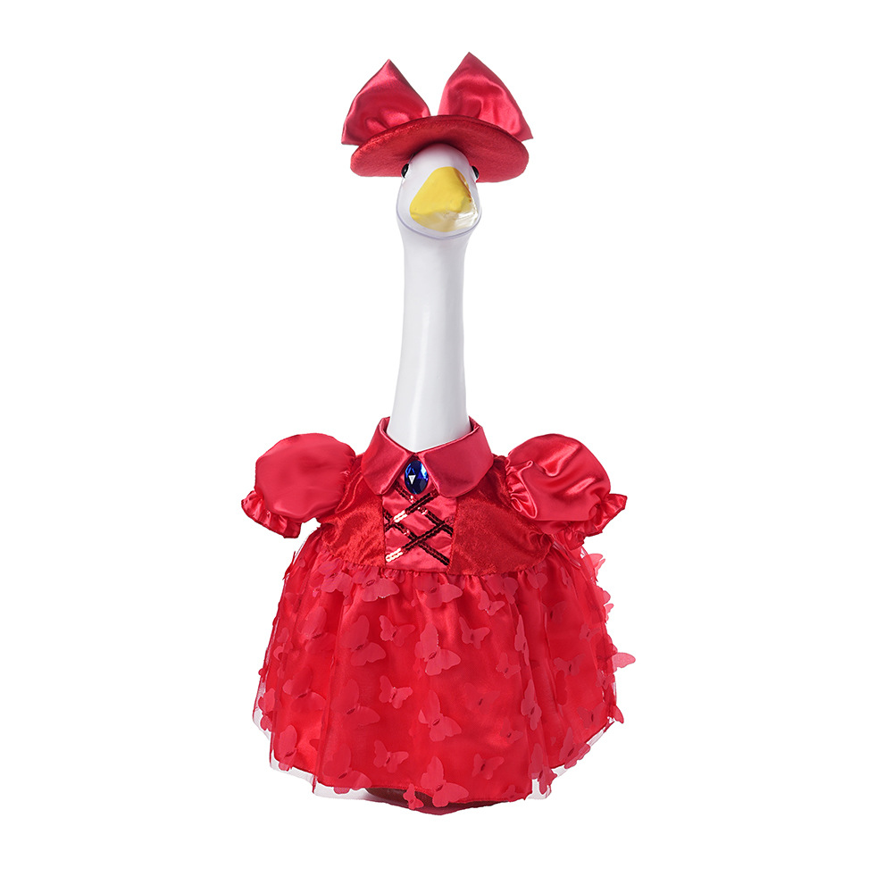 New 23-inch sunflower porch goose dress Princess chiffon dress suit outdoor garden statue goose dress wholesale pic 42