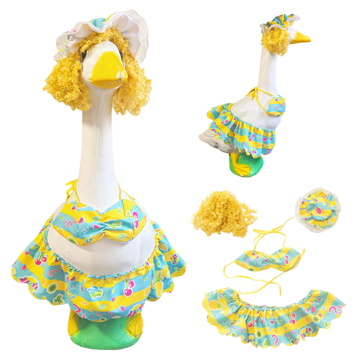 Cross-border Porch Goose 2026 New Style Hawaiian Bikini Set 74g Shirt 55.7g bikini pic 2