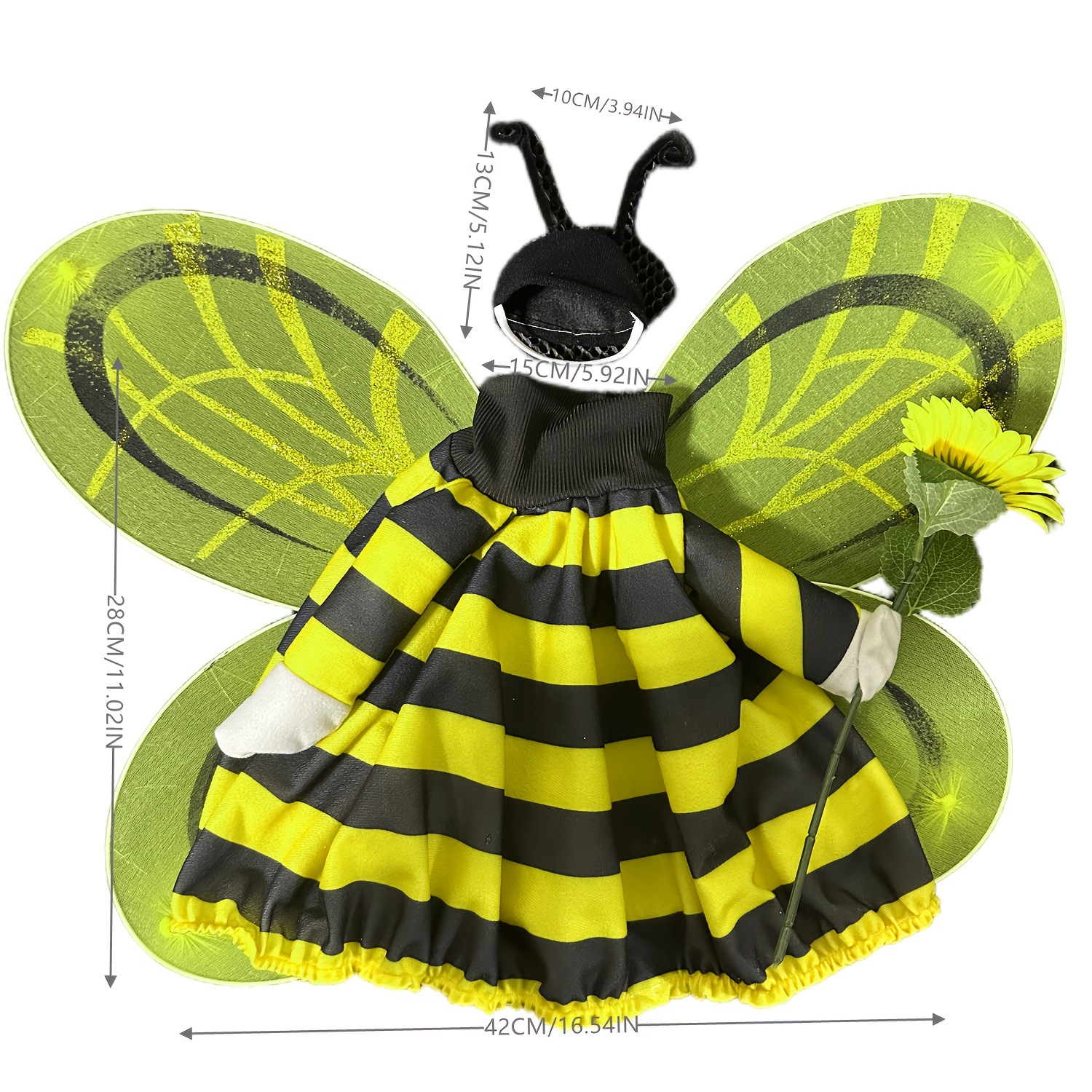 Cross-border Porch Goose Bee Clothing Set 2026 New Style Big White Goose Garden Bee Ladybug Clothing 120g pic 6