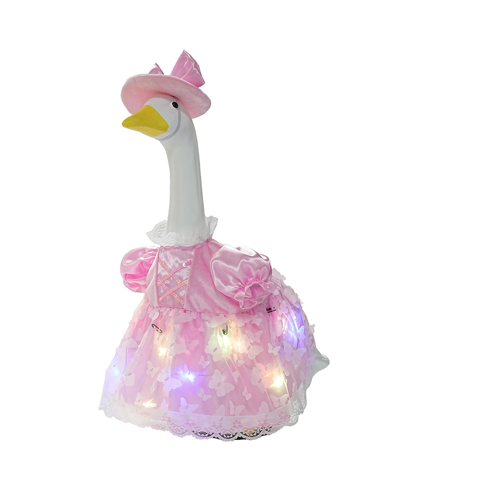 New 23-inch sunflower porch goose dress Princess chiffon dress suit outdoor garden statue goose dress wholesale pic 28