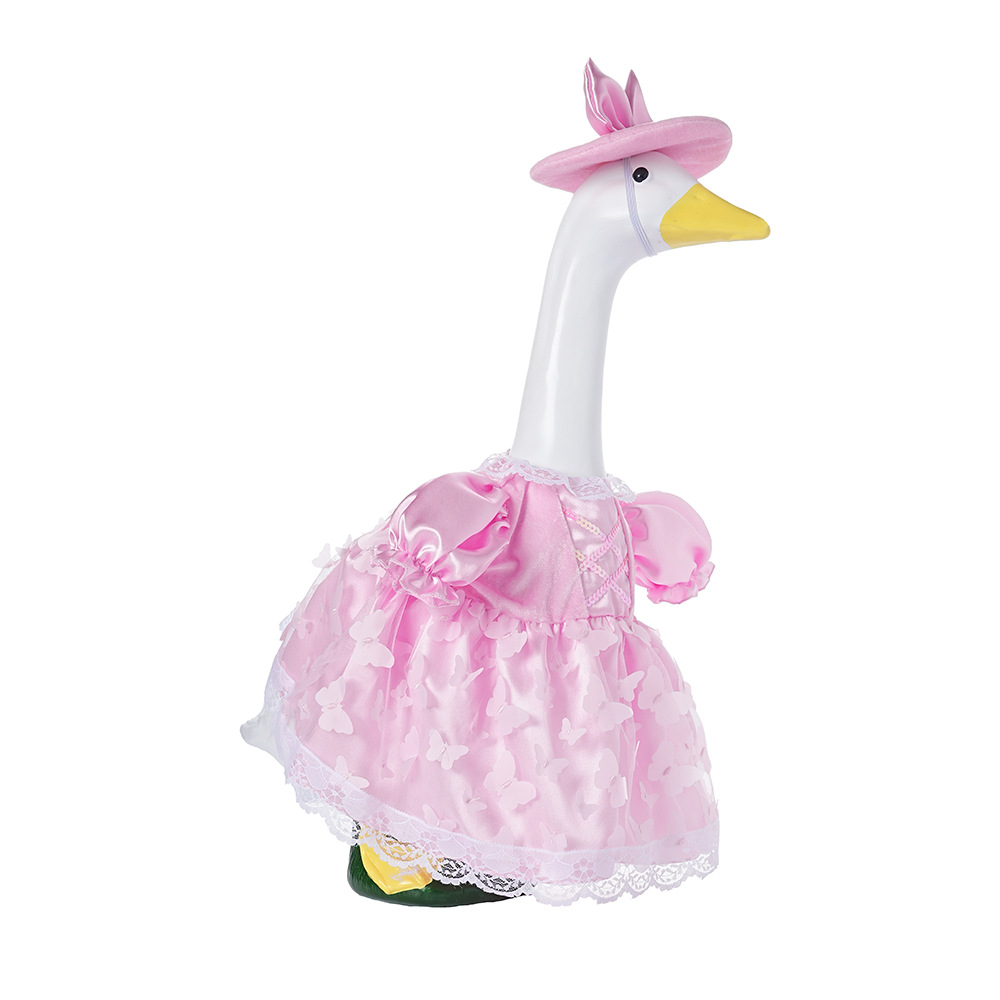 New 23-inch sunflower porch goose dress Princess chiffon dress suit outdoor garden statue goose dress wholesale pic 38
