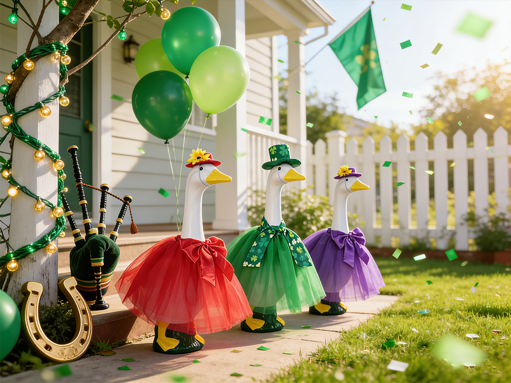 Cross-border new style porch goose clothing, 23-inch goose, Easter and Halloween goose party clothing manufacturer wholesale stock pic 2
