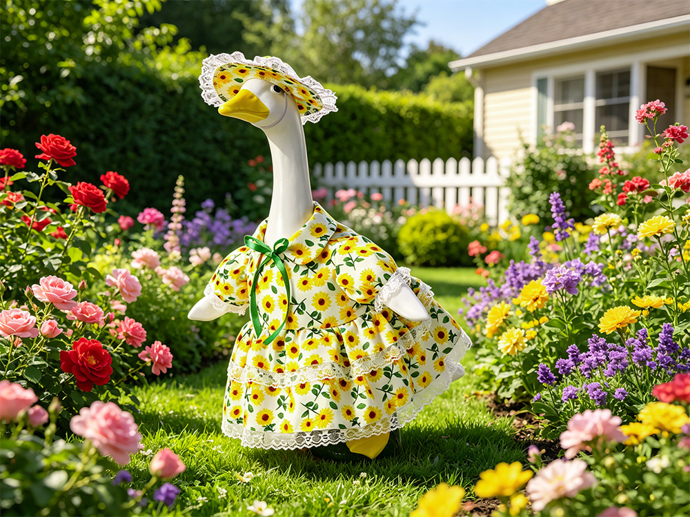 Wholesale of 6-inch and 23-inch clothing and hats for cross-border new styles of porches, geese, and sunflowers in 2026 pic 2