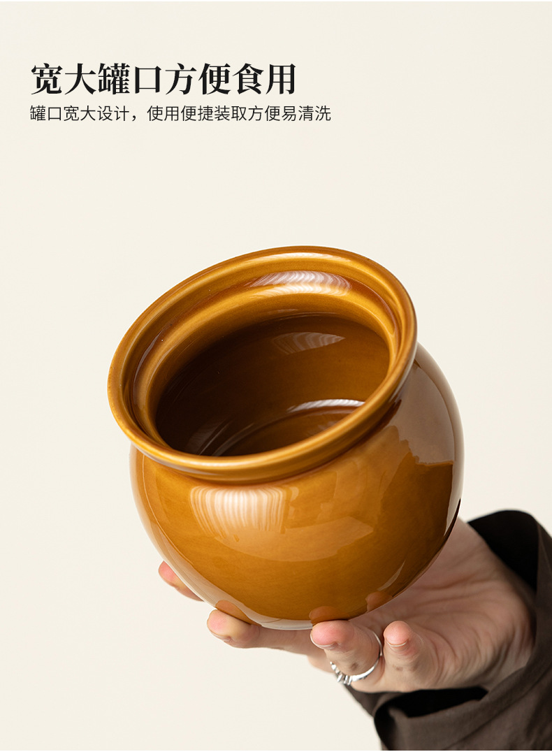 瓦罐炖盅隔水炖蒸蛋炖罐带盖汤罐中式沙县小吃一人份陶瓷煨汤汤盅详情14
