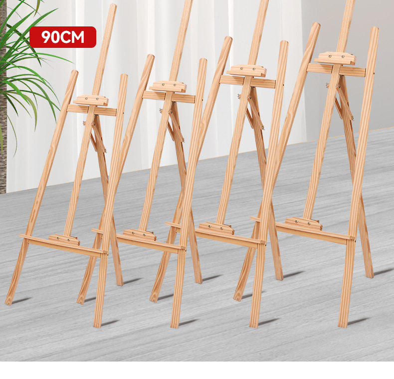 Производитель специализируется на оптовом мольберте для студентов-художников, использующих 1,5 метра дерева из дерева хван сонг, для регулировки стенда свадебной рекламы KT pic 2