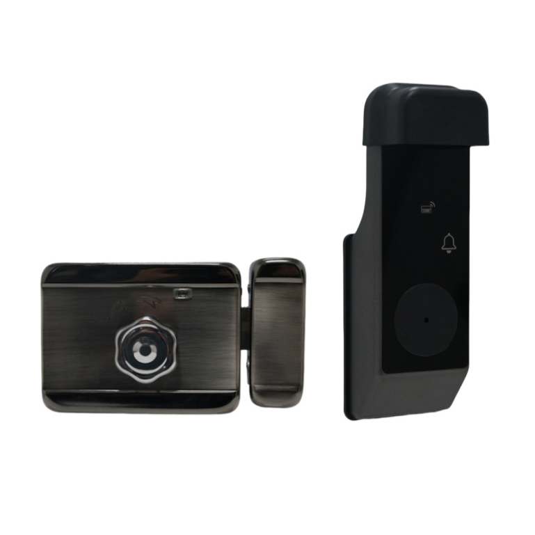 Tuya All-in-one no-wiring fingerprint card lock, smart lock, home lock, hotel rental house door lock, smart lock pic 2