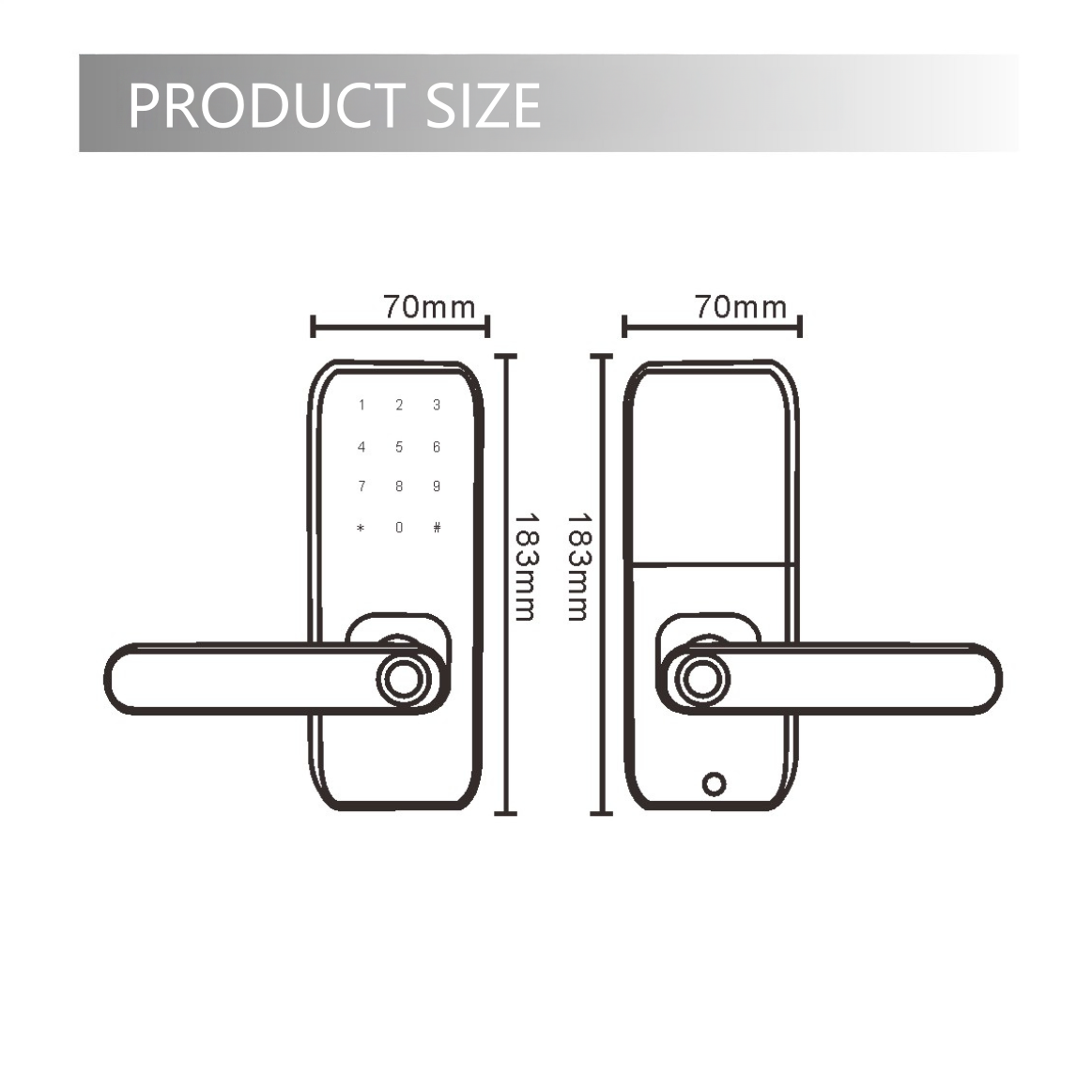 Tuya Tongtong smart Lock, fingerprint lock, household aluminum alloy house door lock, Wooden door lock, remote fingerprint password lock pic 3