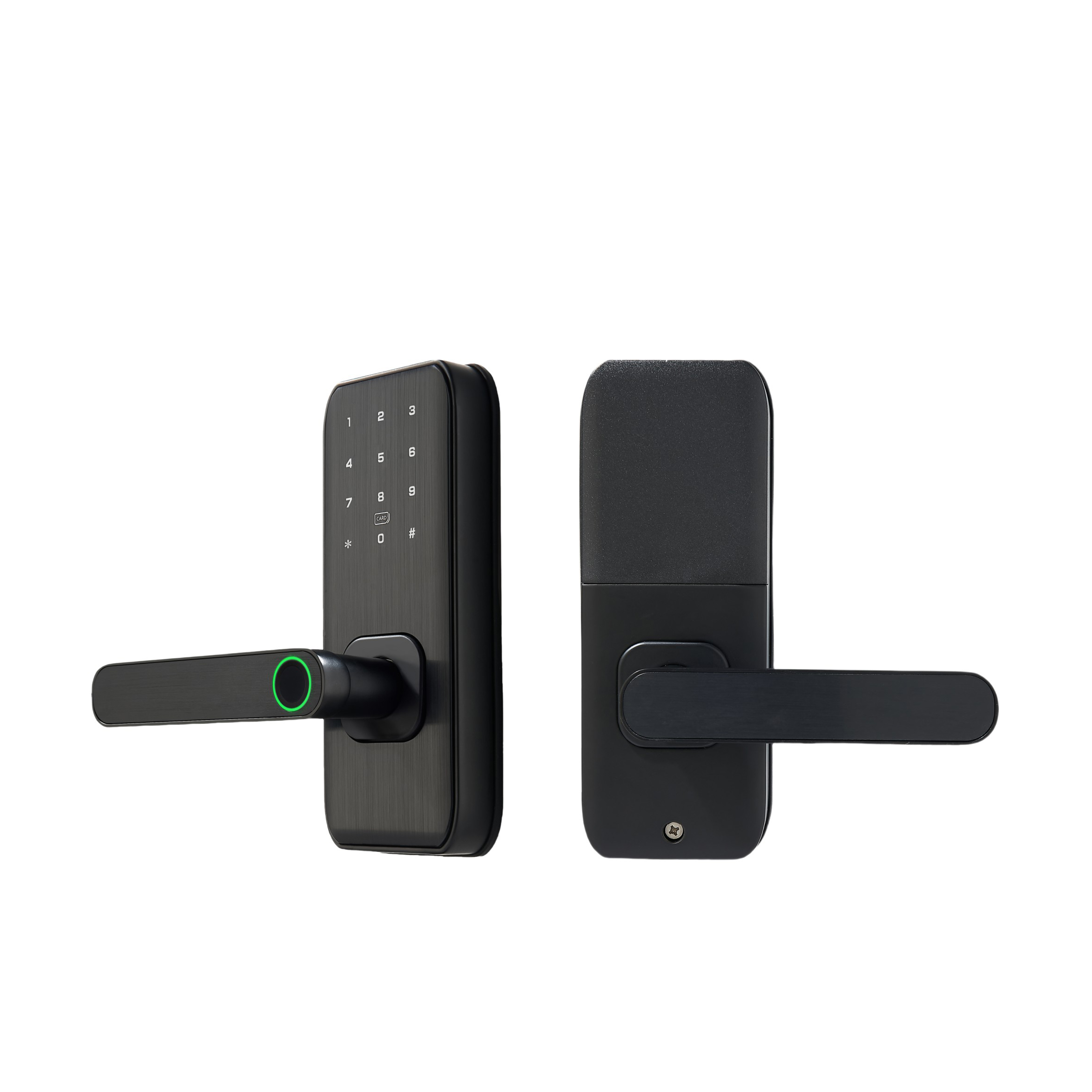 Tuya Tongtong smart Lock, fingerprint lock, household aluminum alloy house door lock, Wooden door lock, remote fingerprint password lock pic 1