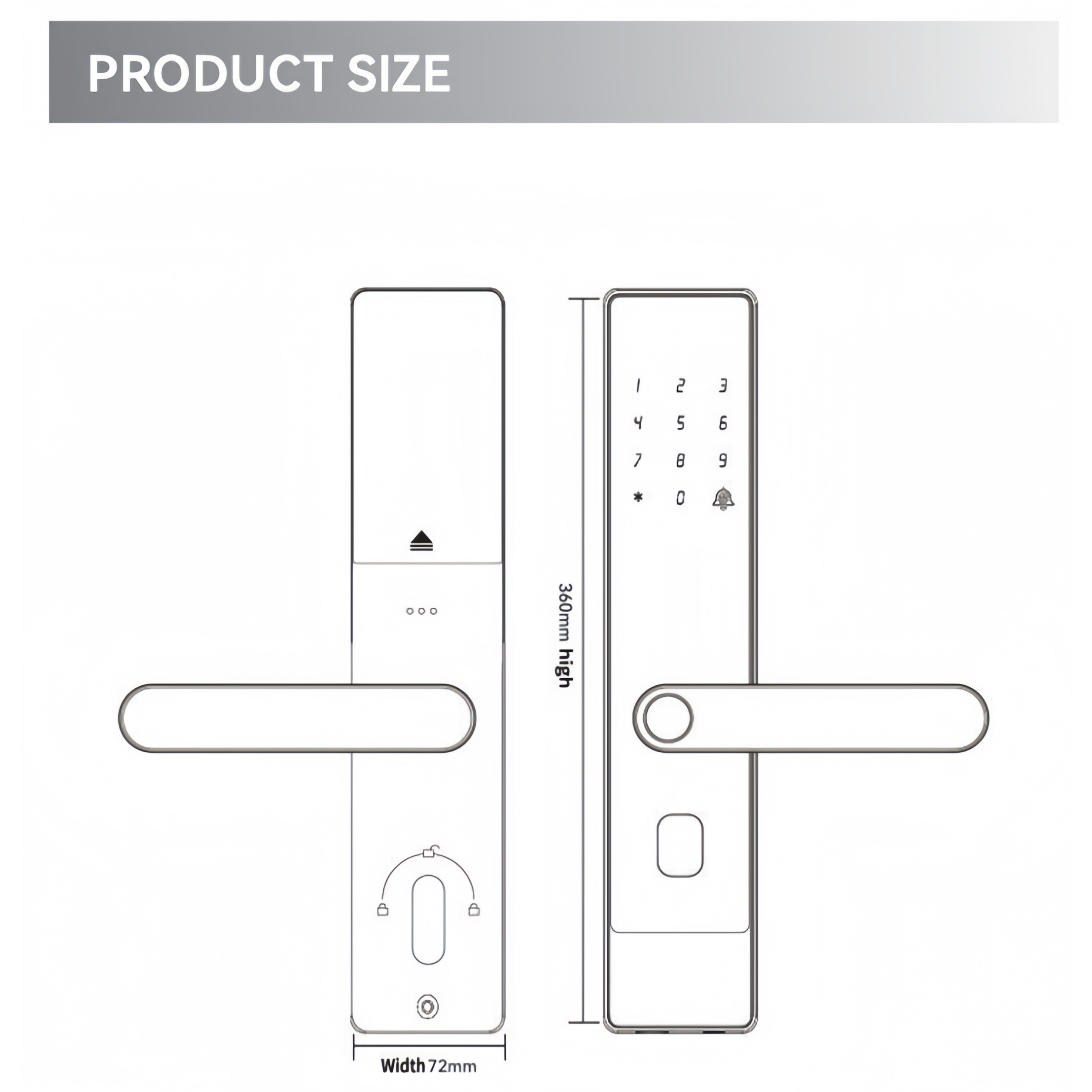 KK cerradura inteligente cerradura de huellas dactilares semiautomática cerradura electrónica doble eléctrica cerradura de puerta inteligente para el hogar cerradura de combinación apartamento b & b pic 5