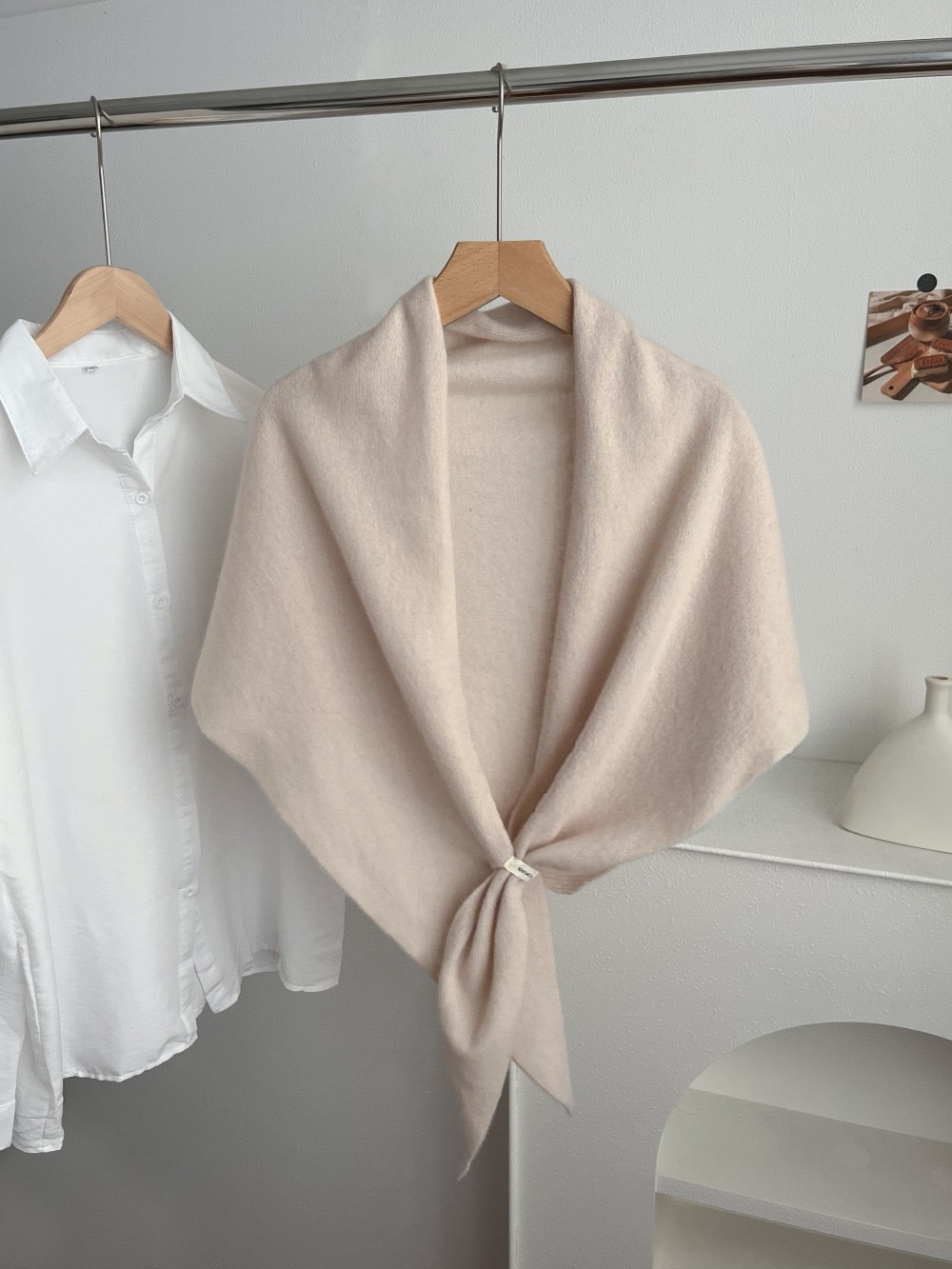 New cross-border e-commerce live-streaming Australian 100% all-wool large shawl knitted triangular scarf supply chain supply pic 2