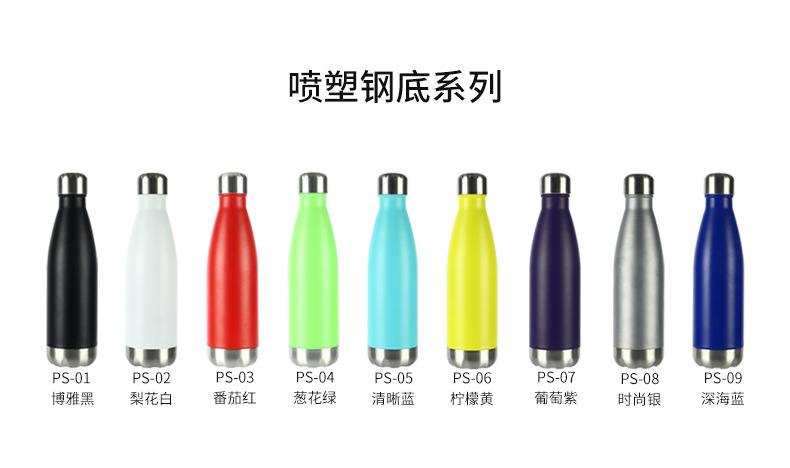 Exclusive cross-border 304 stainless steel cola bottles, gift cups, thermos flasks, bowling cups, outdoor sports water bottles pic 4