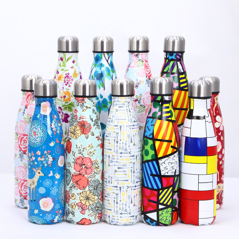 Exclusive cross-border 304 stainless steel cola bottles, gift cups, thermos flasks, bowling cups, outdoor sports water bottles pic 12